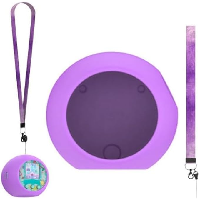 rayihni غطاء واقي من السقوط 1 قطعة بجلد واقي مضاد للصدمات غلاف سيليكون واقي مع حبل واقي لدمى بونيرونز التفاعلية (بنفسجي) - Image 4